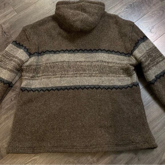 Rocky Mountain Outfitters Wool zip up sweater hooded micro fleece lining… - Picture 4 of 14